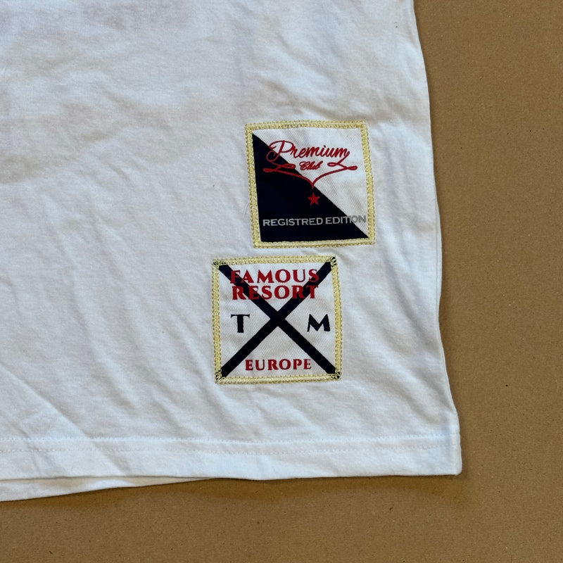 Detailansicht: Sourced limited accessories and clothes Nautica Tradition Yachting Club t-shirt – Logo, Nähte oder Material