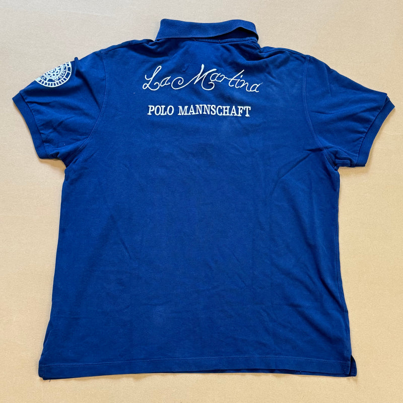 Detailansicht: Sourced limited accessories and clothes La Martina Porsche poloshirt – Logo, Nähte oder Material