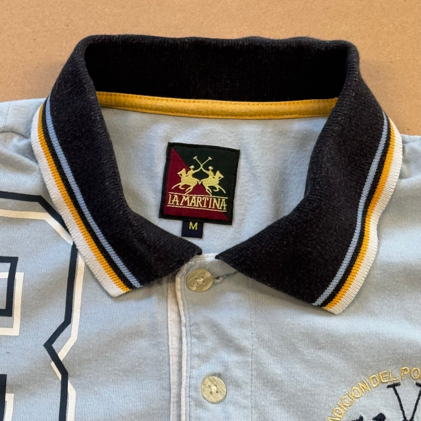 La Martina Argentina sky blue poloshirt