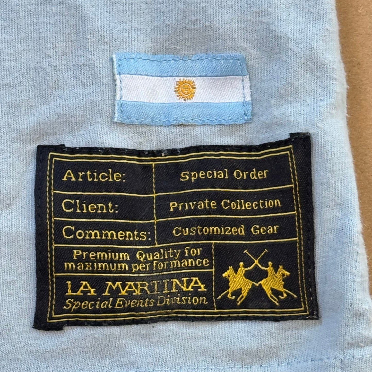 La Martina Argentina sky blue poloshirt