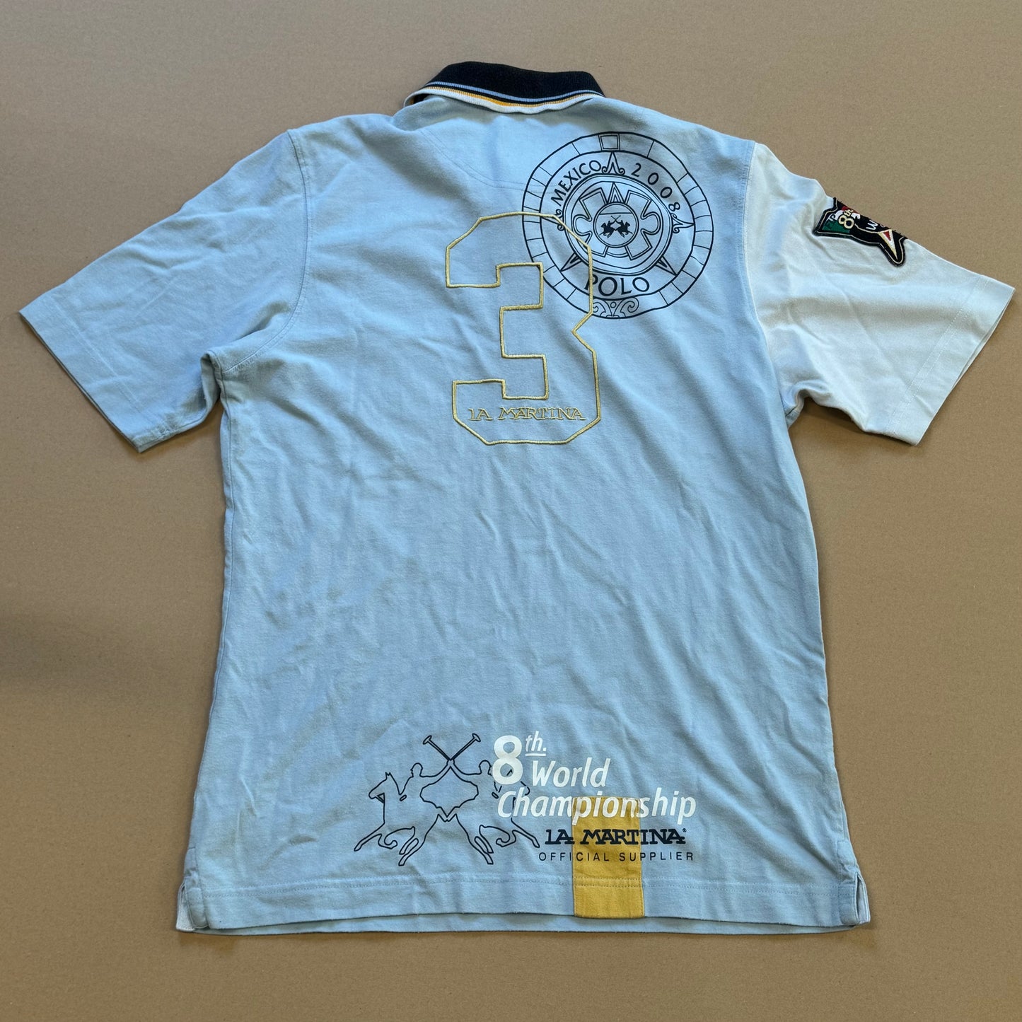 La Martina Argentina sky blue poloshirt