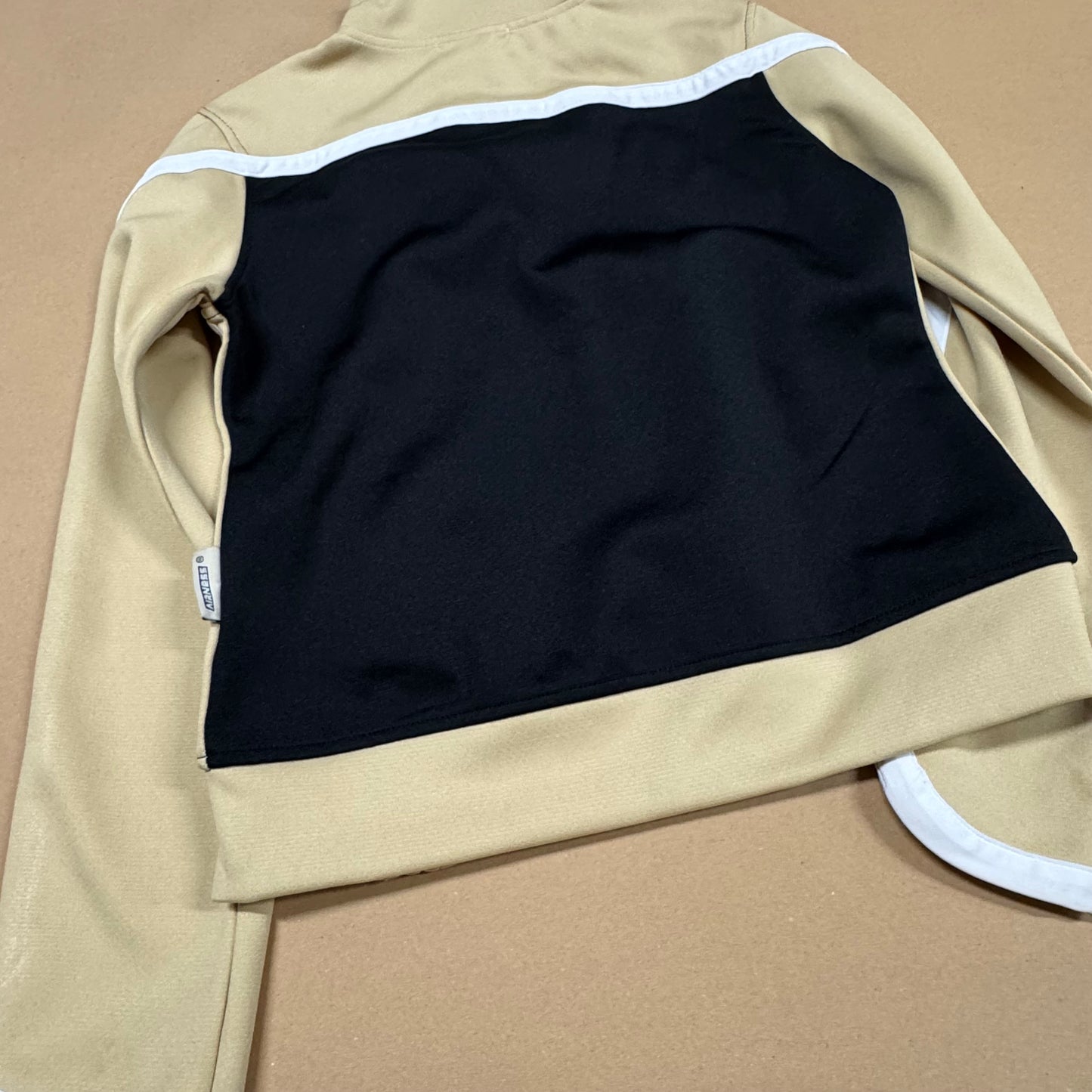 Airness black and beige Y2K women’s track jacket