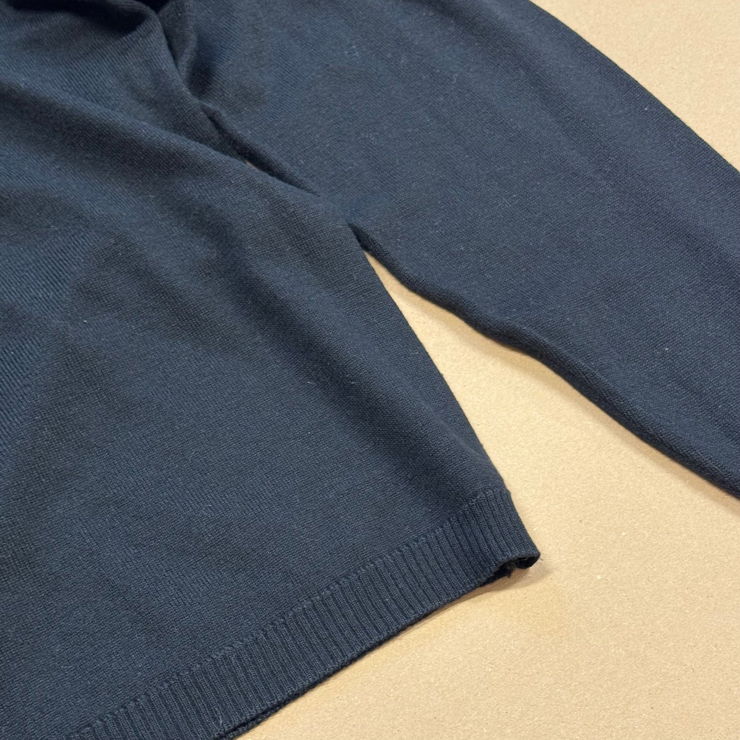 Yves Saint Laurent black on black wool sweatshirt