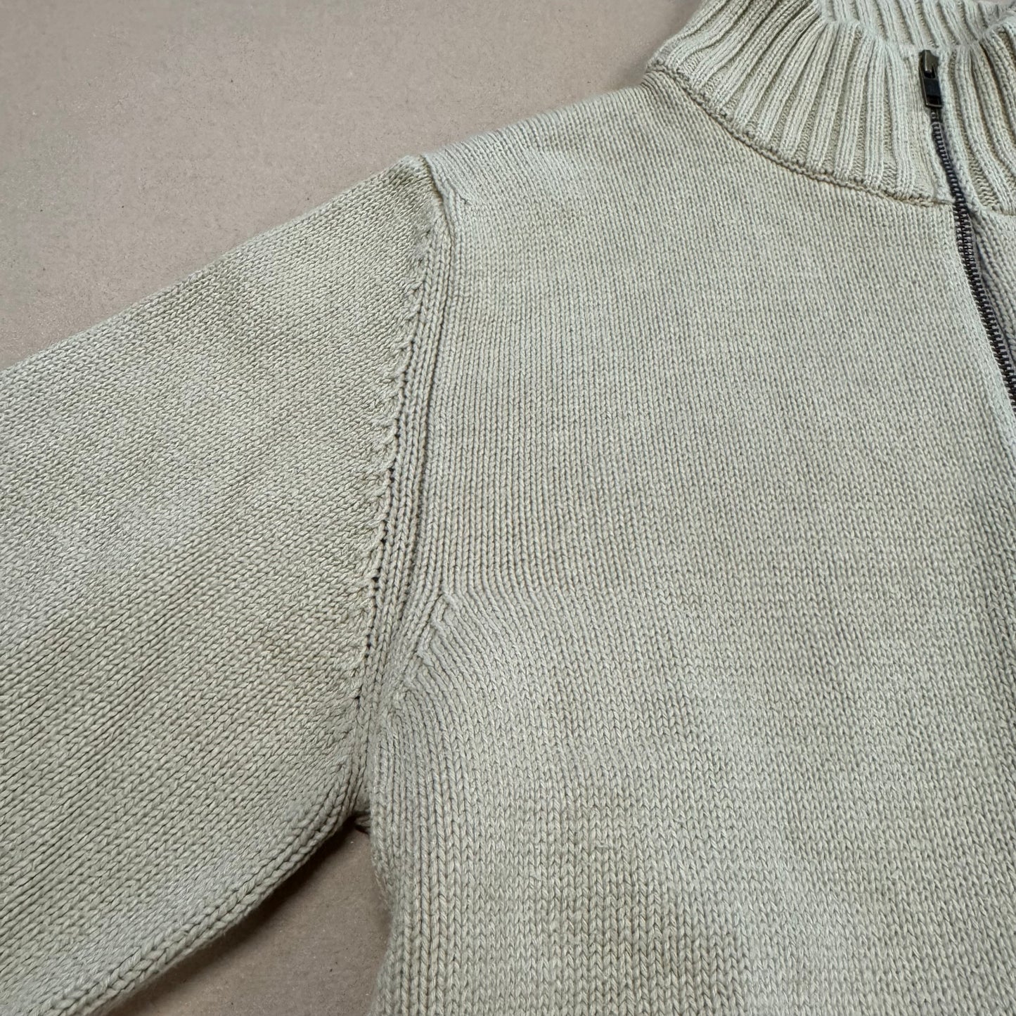 Thomas Burberry cream vintage knitted jacket