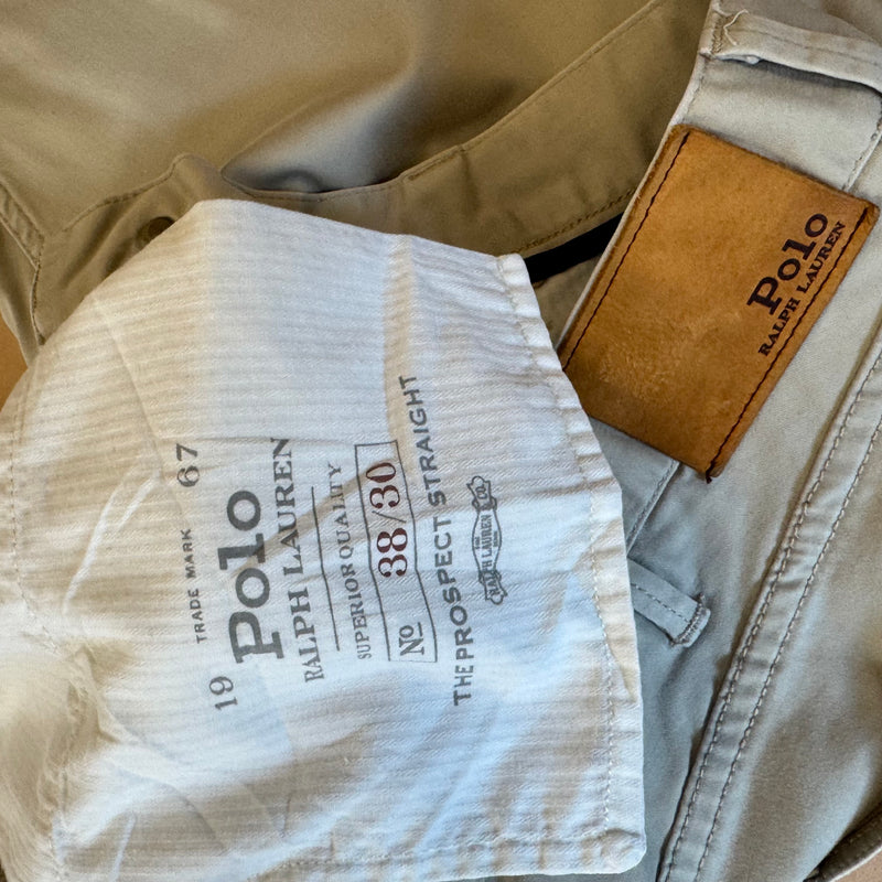Detailansicht: Sourced limited accessories and clothes Polo Ralph Lauren baggy summer pants – Logo, Nähte oder Material