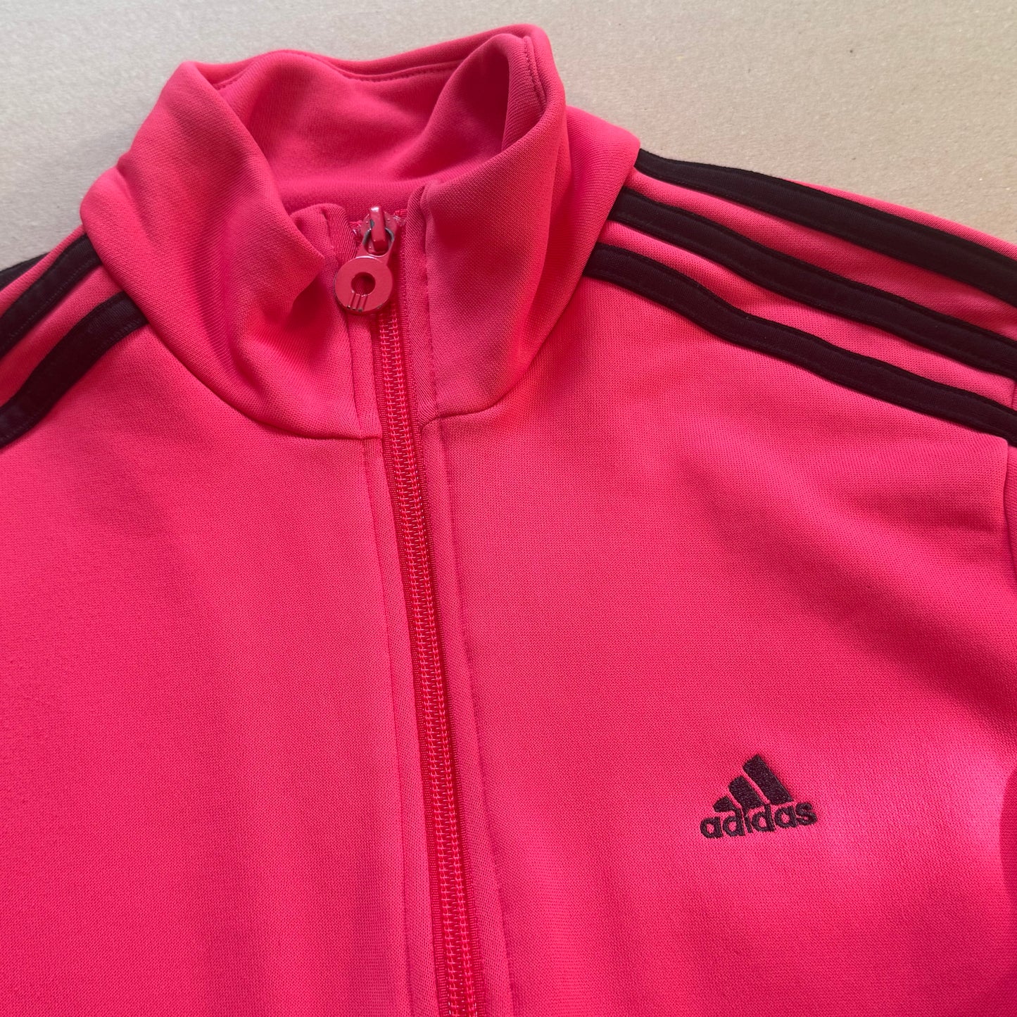 Adidas vintage pink track jacket