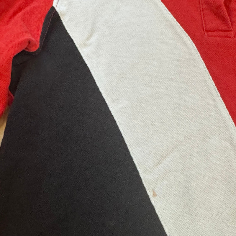 Detailansicht: Sourced limited accessories and clothes Vintage Polo Ralph Lauren women's striped poloshirt – Logo, Nähte oder Material