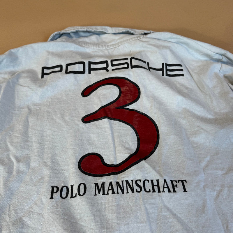 Detailansicht: Sourced limited accessories and clothes La Martina Porsche long sleeve poloshirt – Logo, Nähte oder Material