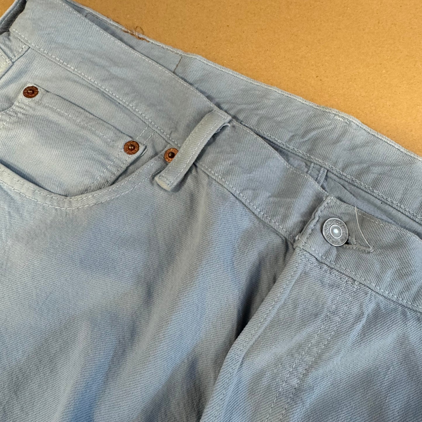 Levi Strauss sky blue straight-leg pants