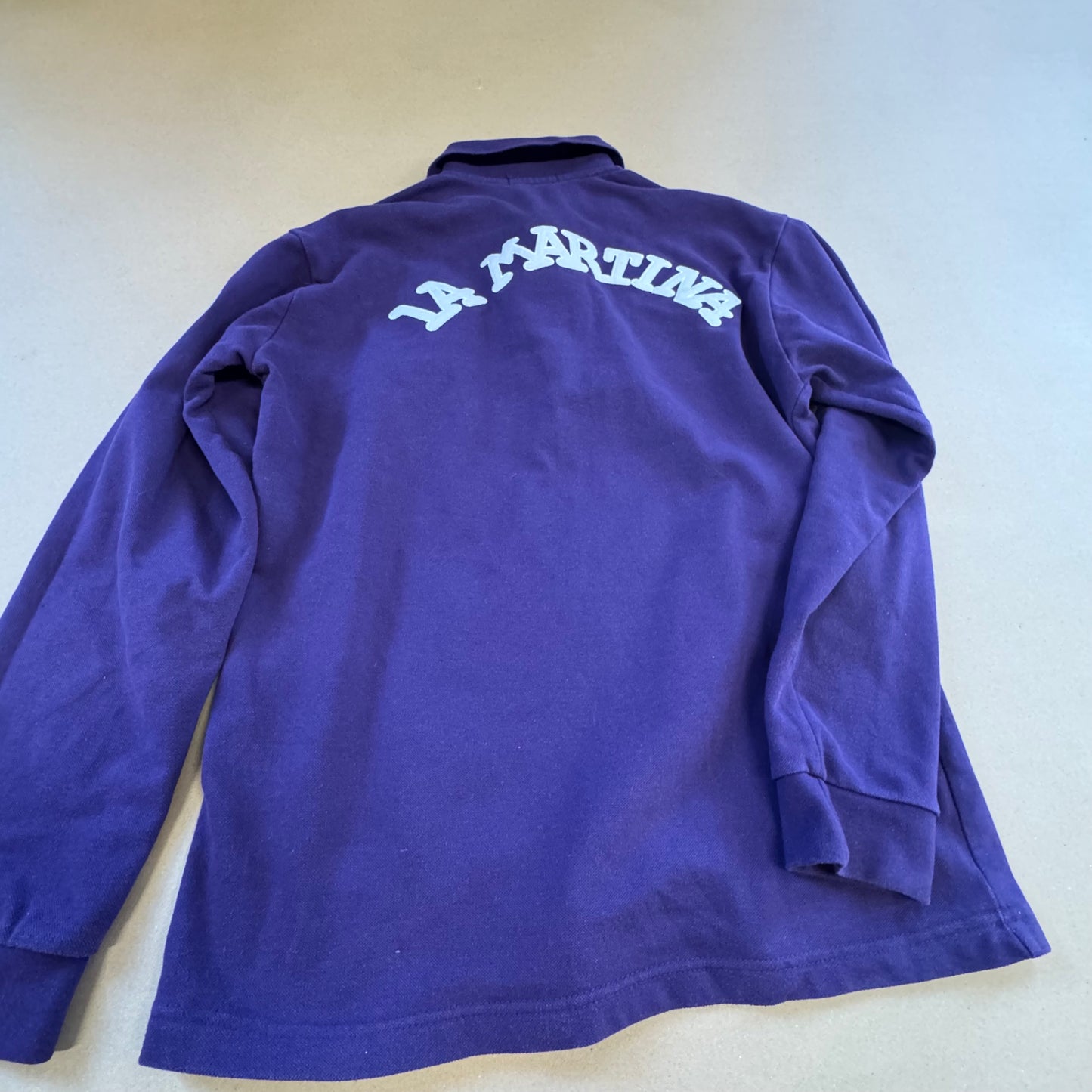 La Martina Porsche 2011 purple long sleeve polo shirt