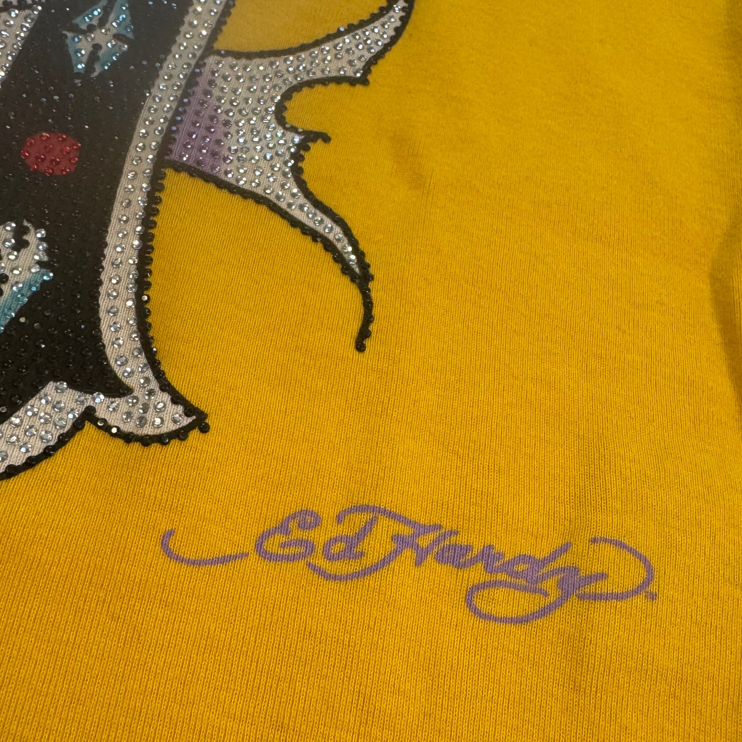 Vintage Ed Hardy cross long dress