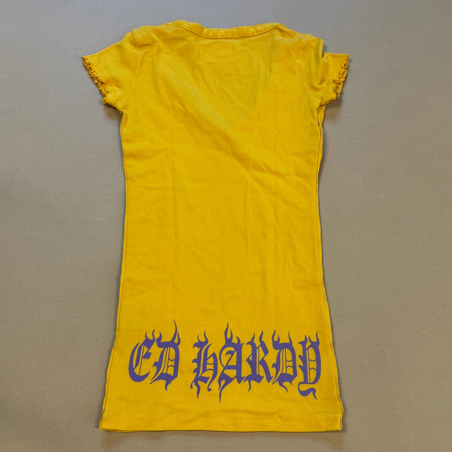 Vintage Ed Hardy cross long dress