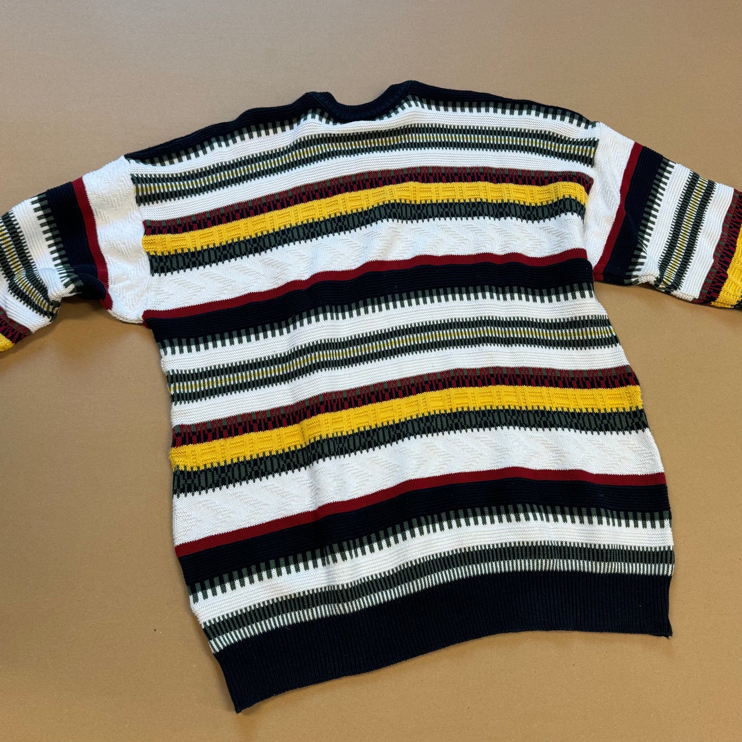 Vintage Lacoste striped knitted sweatshirt