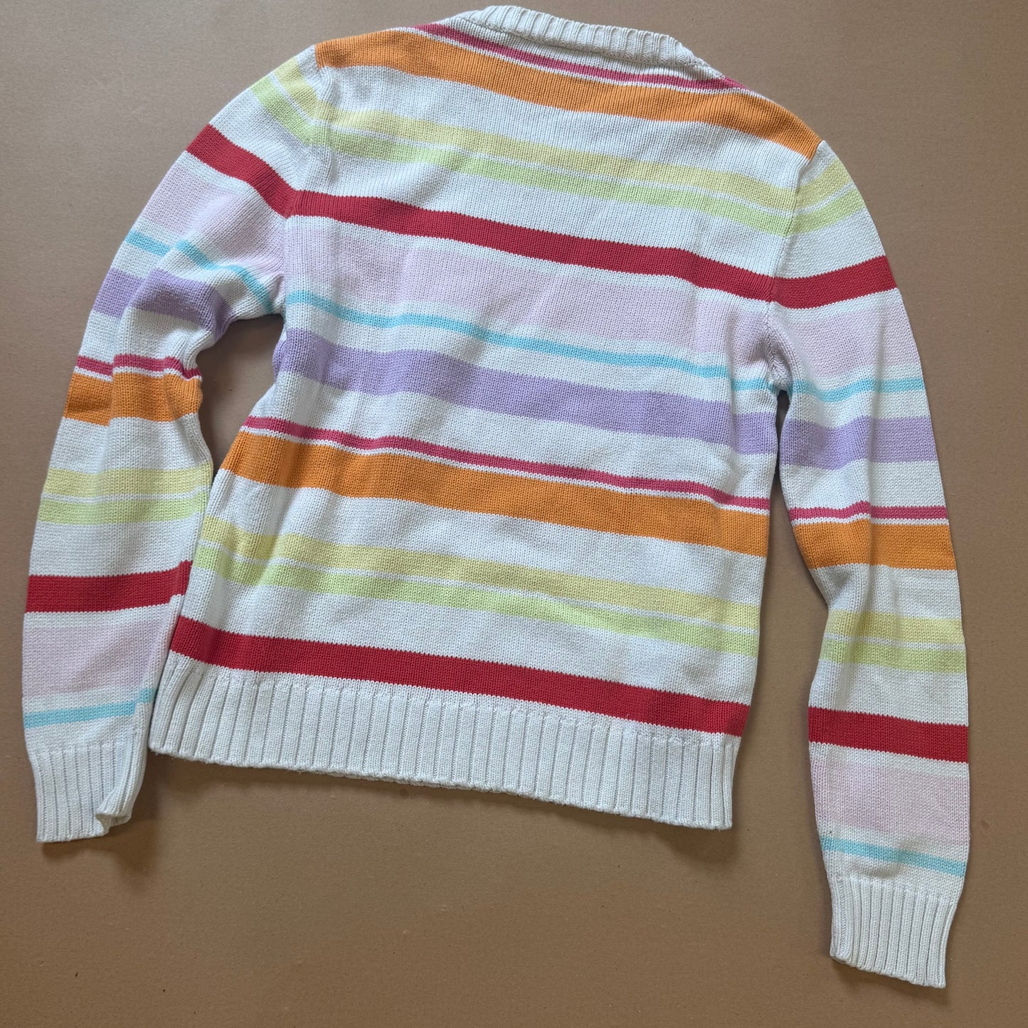 Lacoste vintage striped knitted sweatshirt