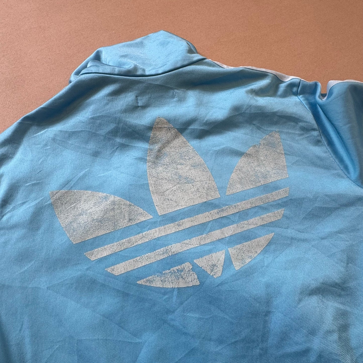 Adidas Firebird Y2K light blue track jacket
