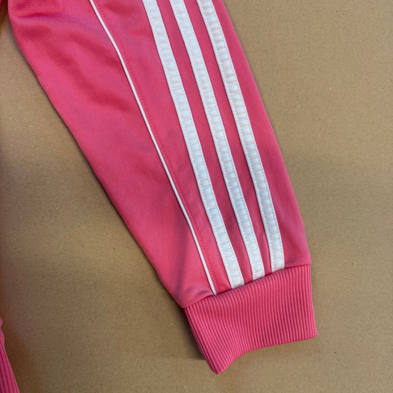 Detailansicht: Sourced limited accessories and clothes Adidas vintage pink track jacket – Logo, Nähte oder Material