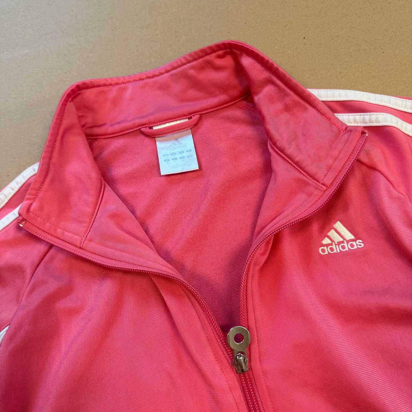 Adidas vintage pink track jacket
