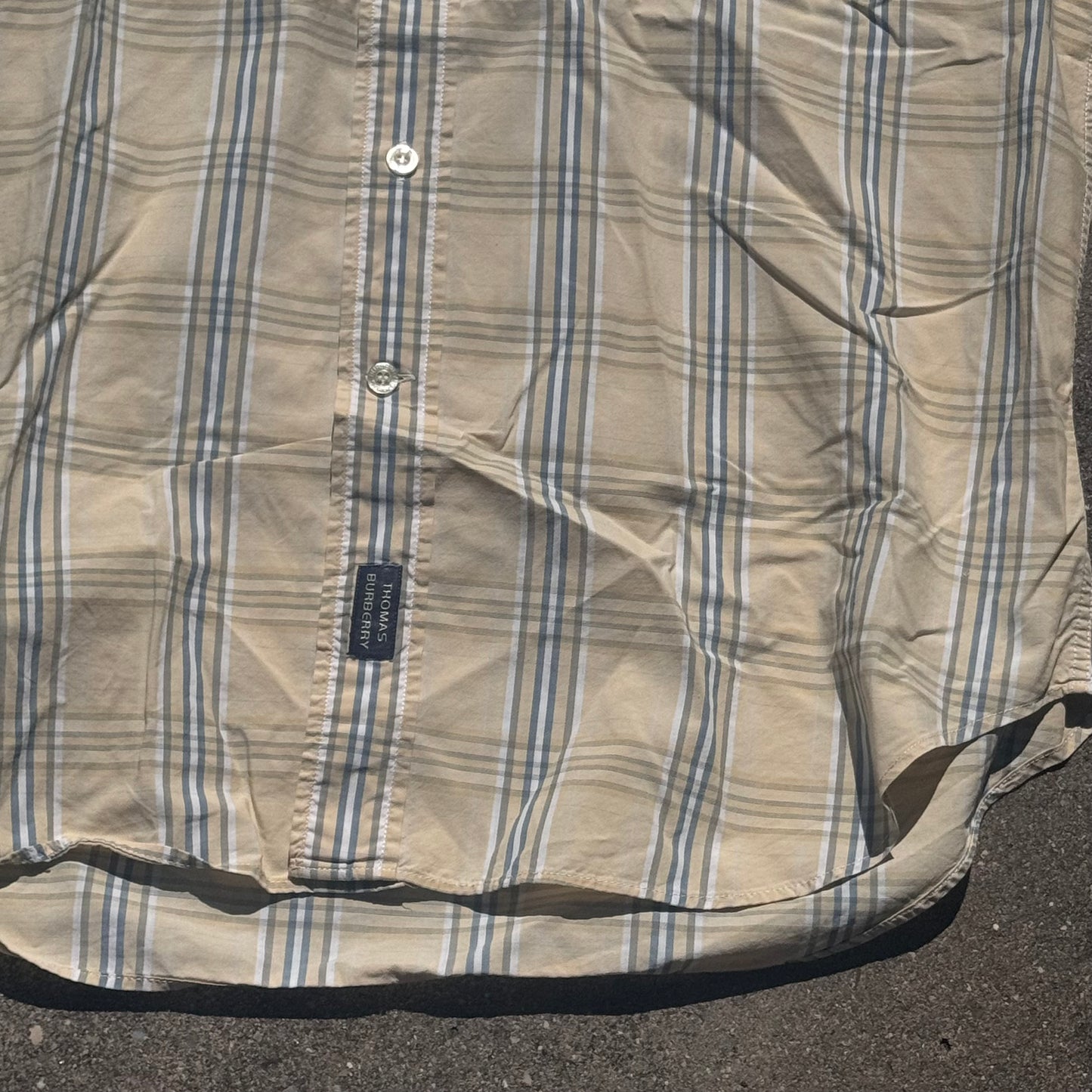 Thomas Burberry vintage checkered shirt