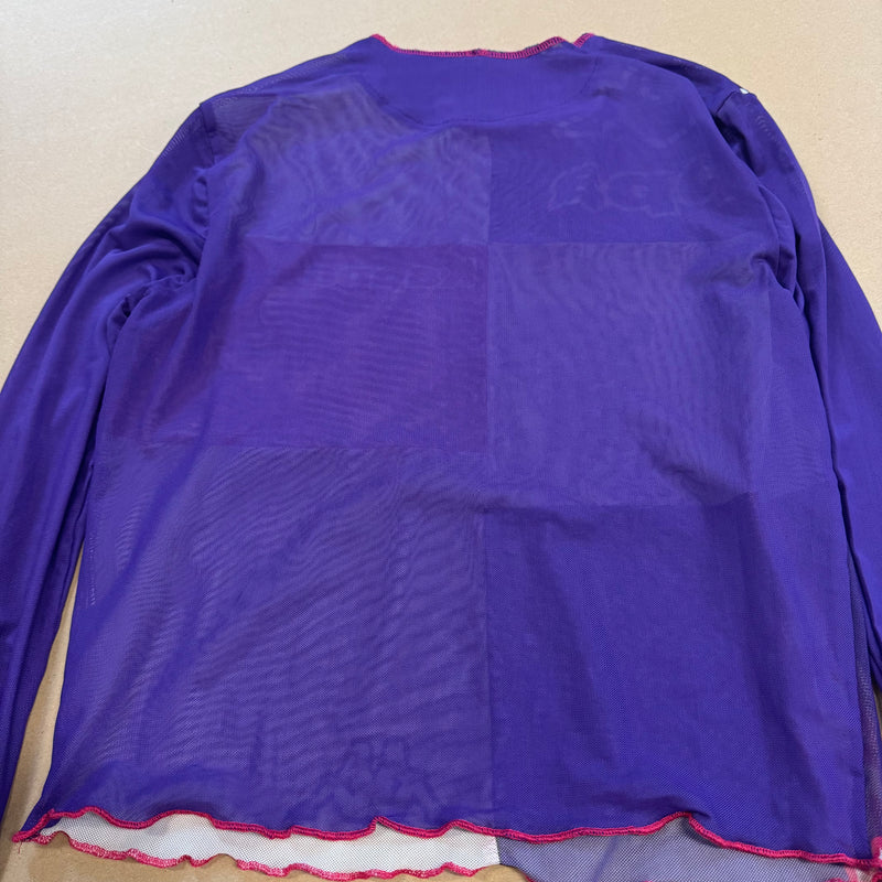 Detailansicht: Sourced limited accessories and clothes Vintage Kappa women's see-through long sleeve – Logo, Nähte oder Material