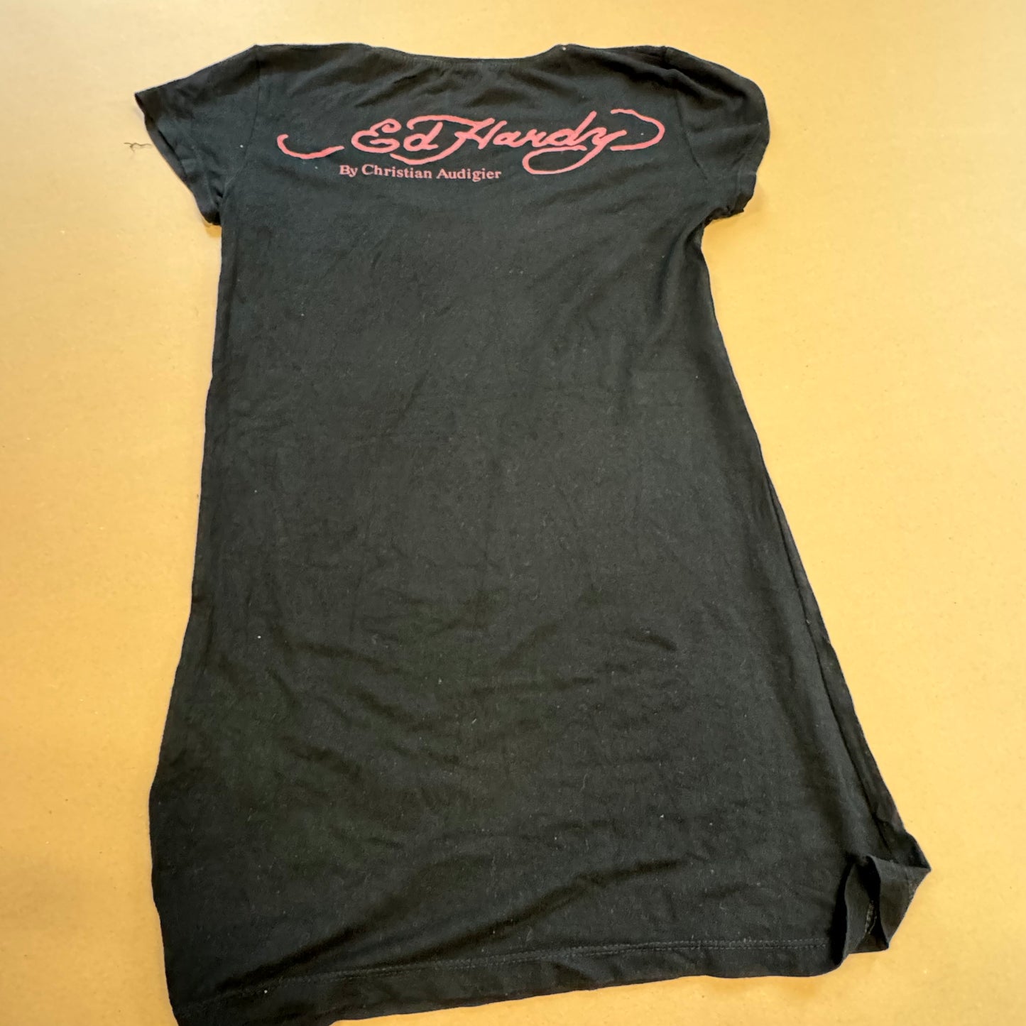 Vintage Ed Hardy long shirt Y2K rhinestones