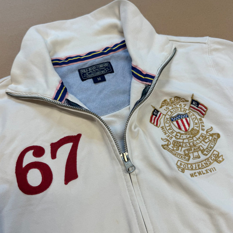 Detailansicht: Sourced limited accessories and clothes Polo Ralph Lauren Jeans Company zip-up – Logo, Nähte oder Material