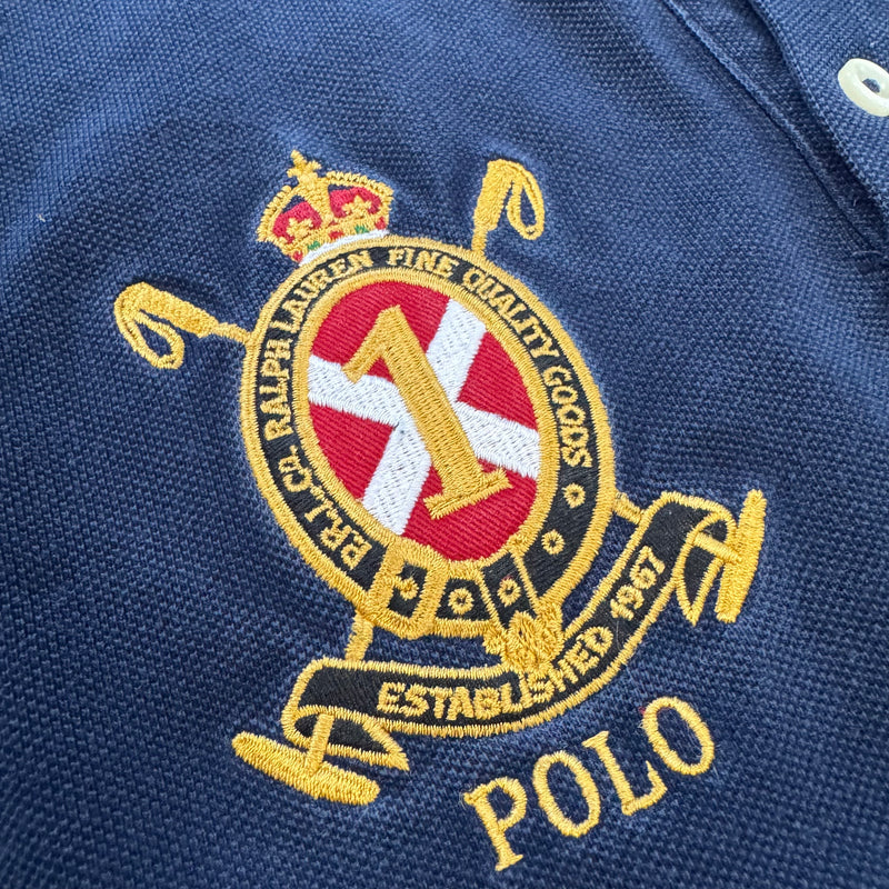 Detailansicht: Sourced limited accessories and clothes Polo Ralph Lauren vintage longsleeve polo – Logo, Nähte oder Material