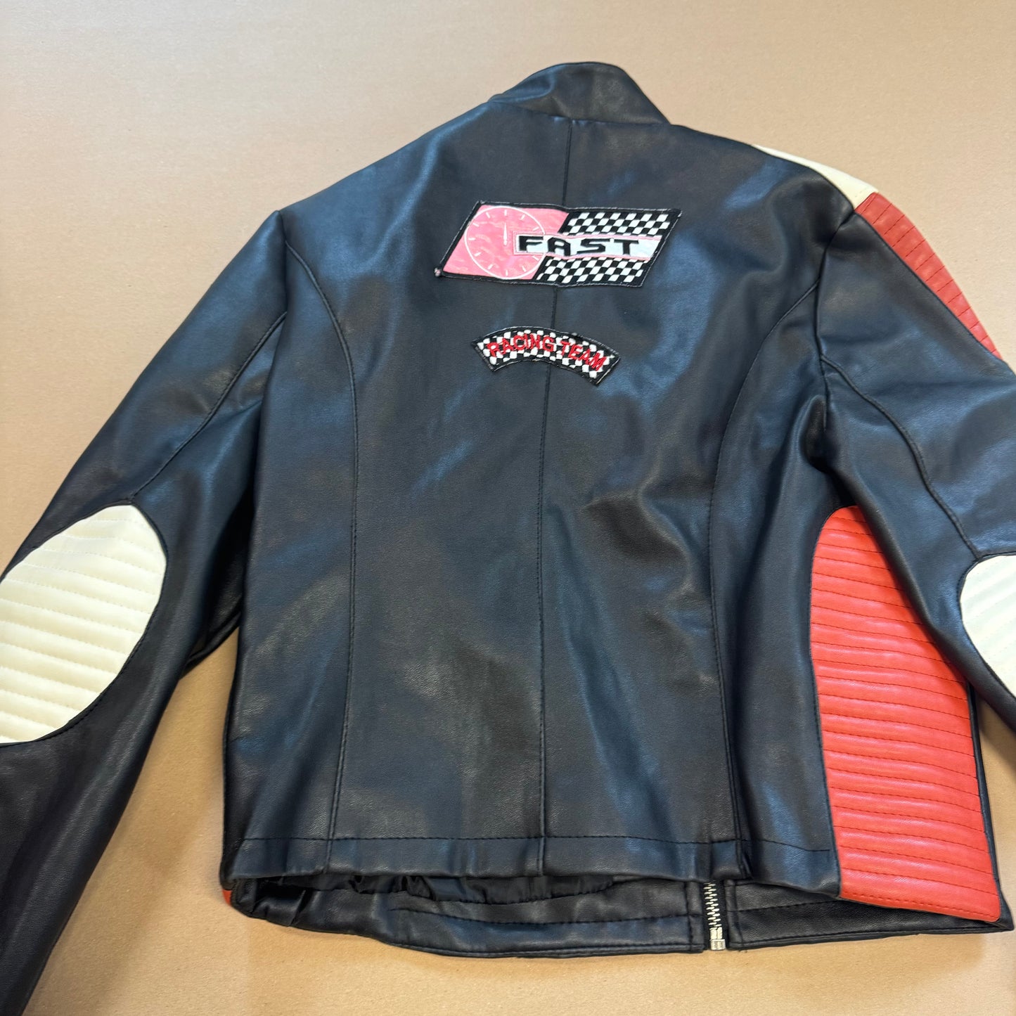 Formule 1 Racing Team vintage leather-like jacket