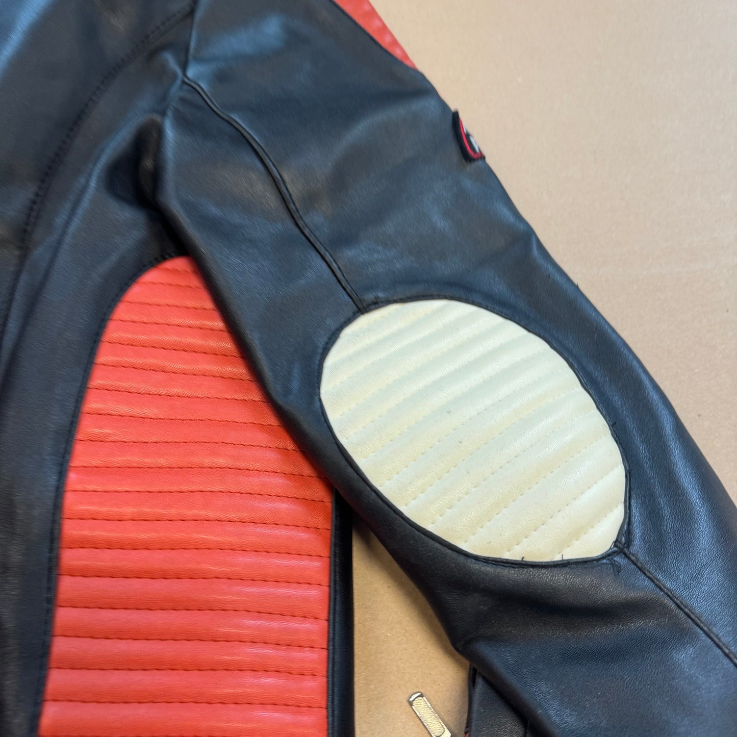 Formule 1 Racing Team vintage leather-like jacket