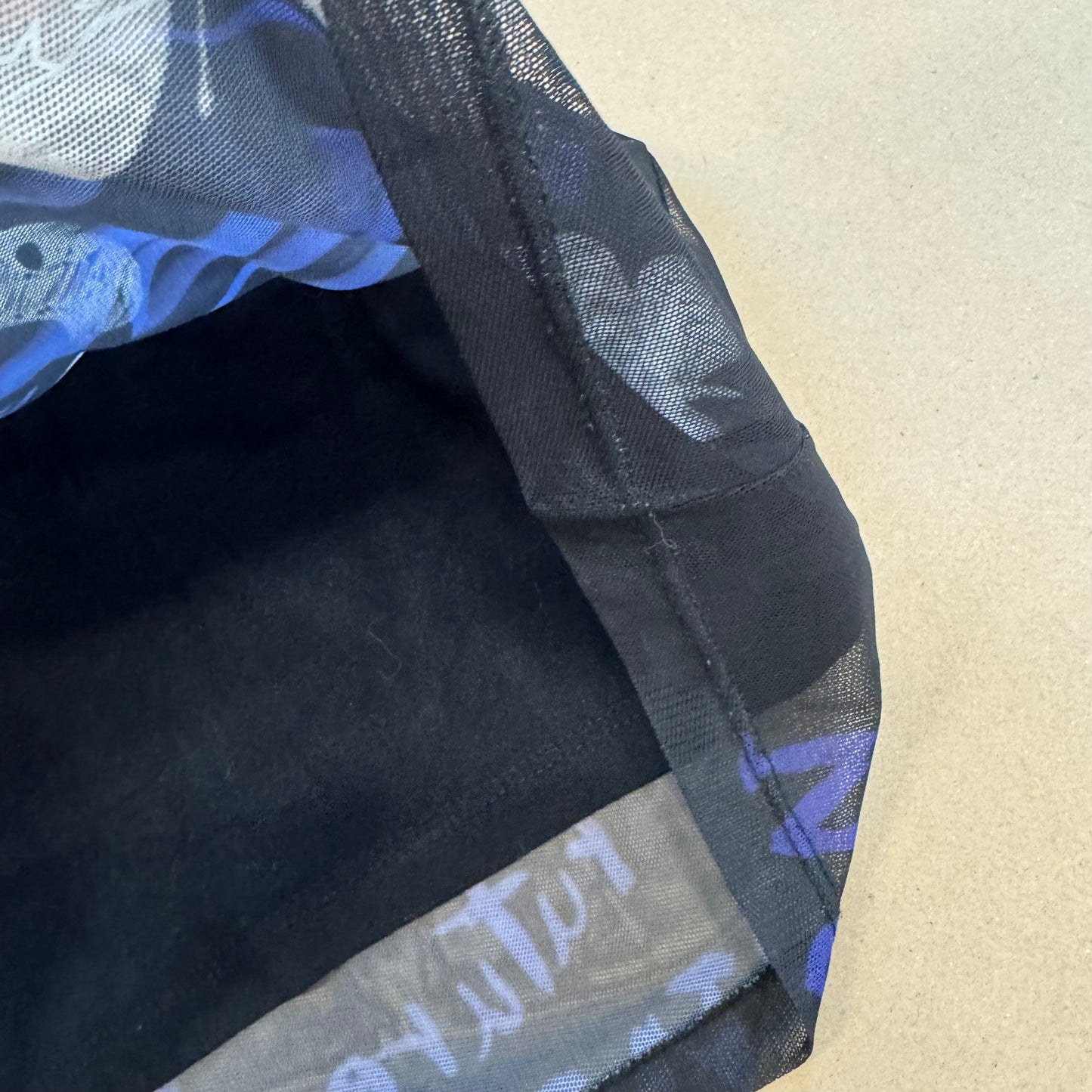 Vintage black Desigual Y2K printed t-shirt