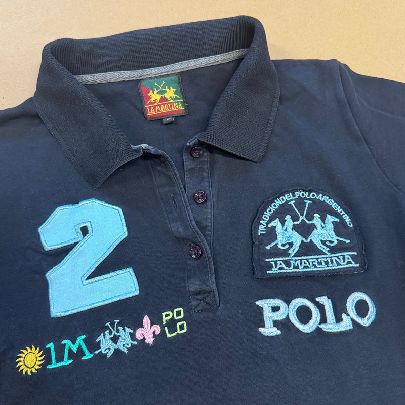 Detailansicht: Sourced limited accessories and clothes La Martina Argentina stitched summer polo – Logo, Nähte oder Material