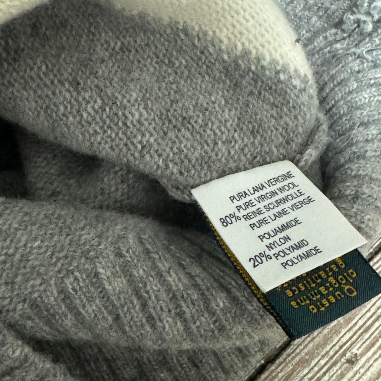 La Martina vintage checkered grey wool jacket