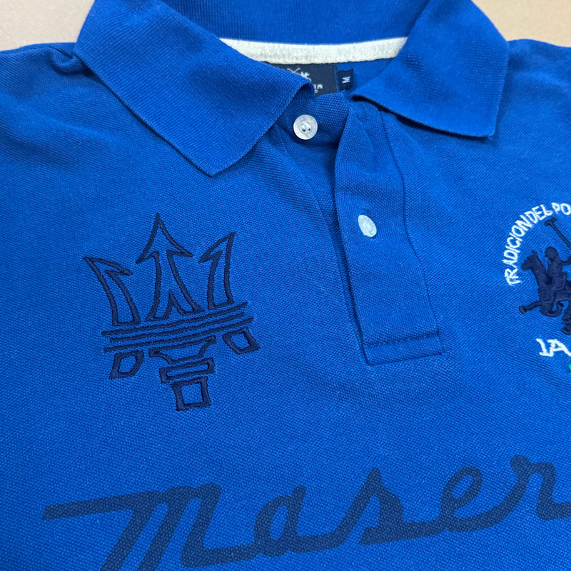 Detailansicht: Sourced limited accessories and clothes La Martina Italia Maserati vintage polo – Logo, Nähte oder Material