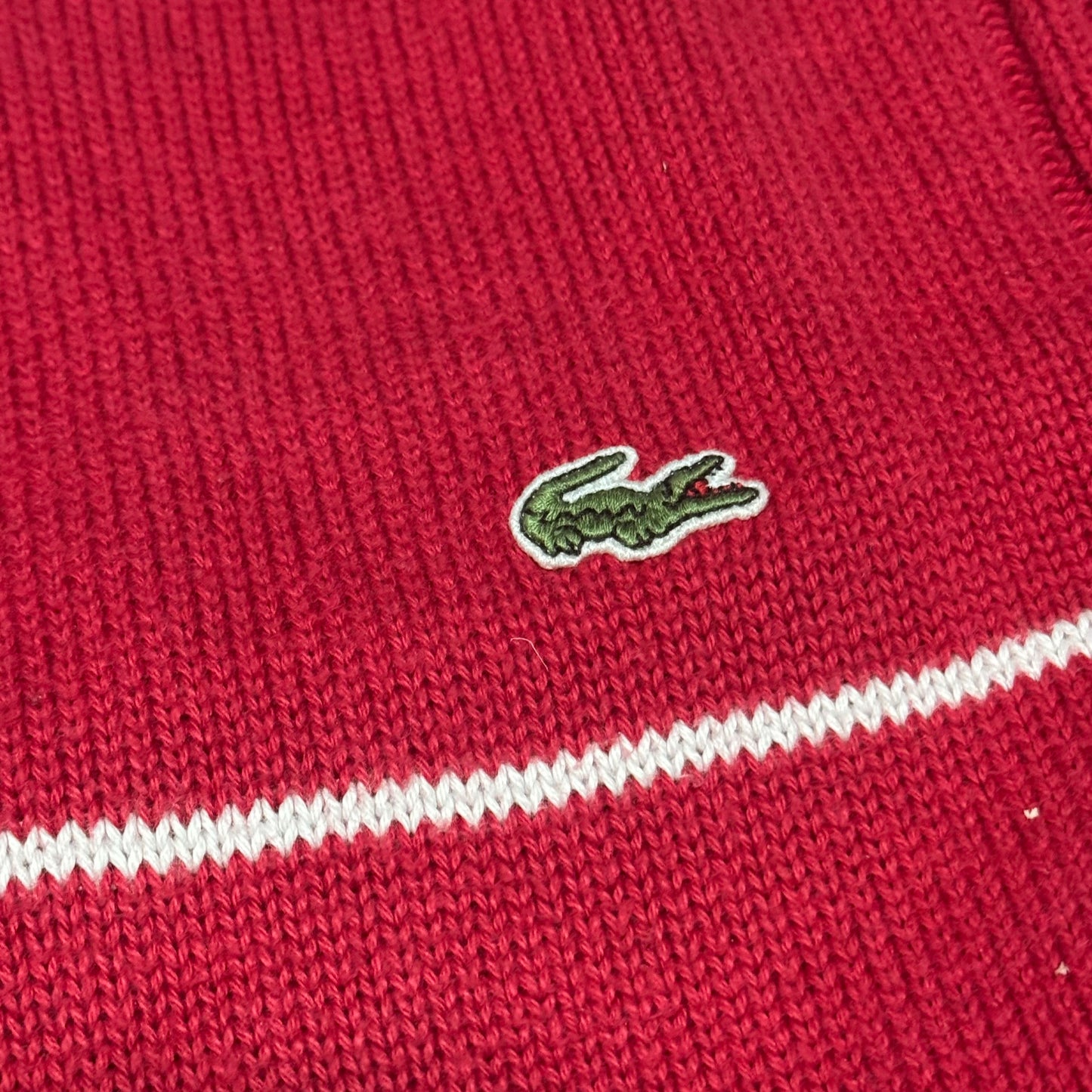 Lacoste vintage red knitted sweater
