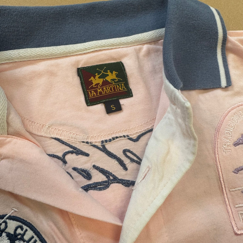Detailansicht: Sourced limited accessories and clothes La Martina Miami Ocean Polo Club shirt – Logo, Nähte oder Material