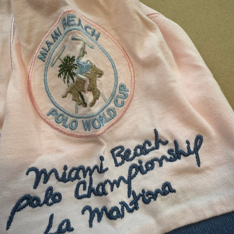 Detailansicht: Sourced limited accessories and clothes La Martina Miami Ocean Polo Club shirt – Logo, Nähte oder Material