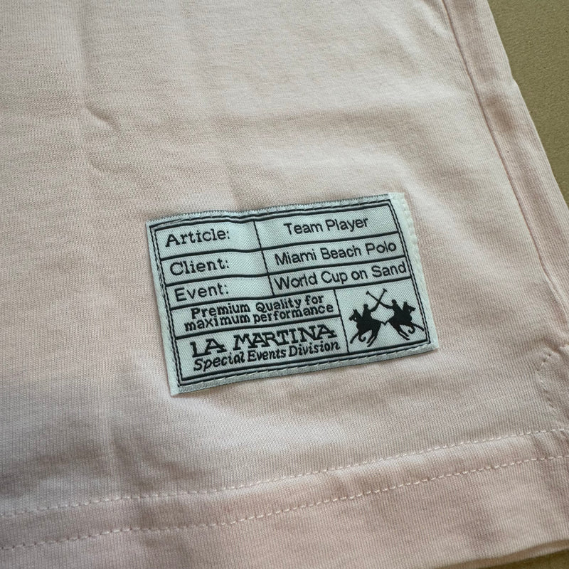 Detailansicht: Sourced limited accessories and clothes La Martina Miami Ocean Polo Club shirt – Logo, Nähte oder Material