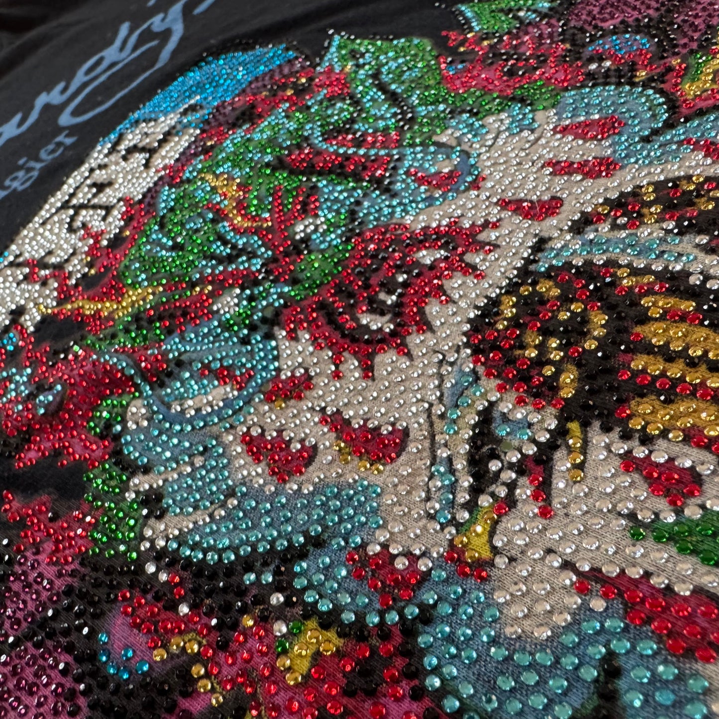 Ed Hardy "Life is a Gamble" Y2K rhinestones tee