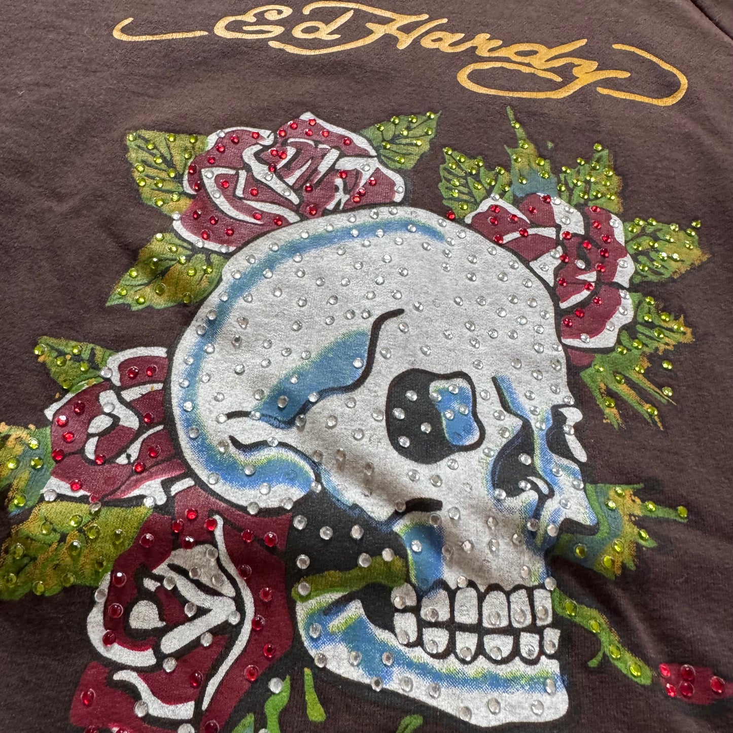 Ed Hardy vintage cropped light hoodie