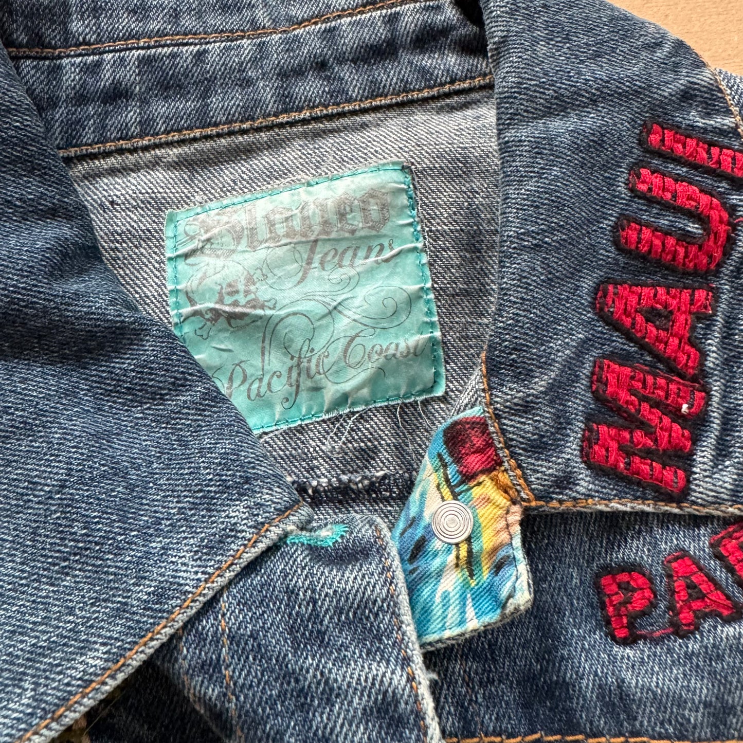 Blanco Jeans embroidered retro women’s denim jacket