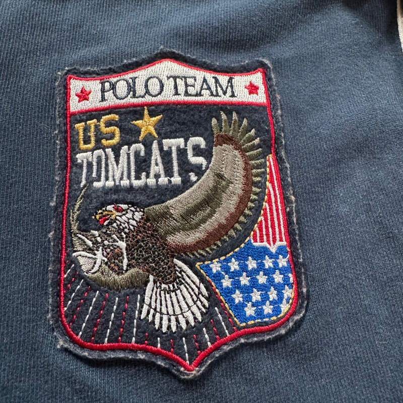 Detailansicht: Sourced limited accessories and clothes La Martina USA vintage longsleeve polo – Logo, Nähte oder Material
