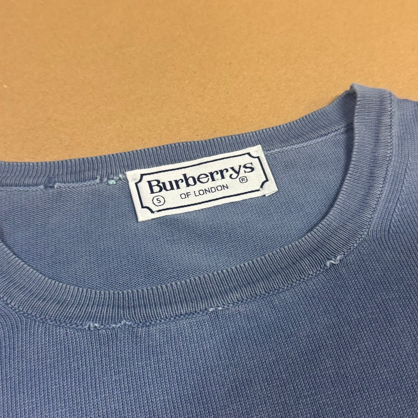 Burberry’s vintage blue crewneck sweatshirt
