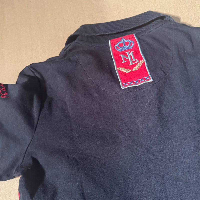 Detailansicht: Sourced limited accessories and clothes La Martina St Tropez vintage polo – Logo, Nähte oder Material
