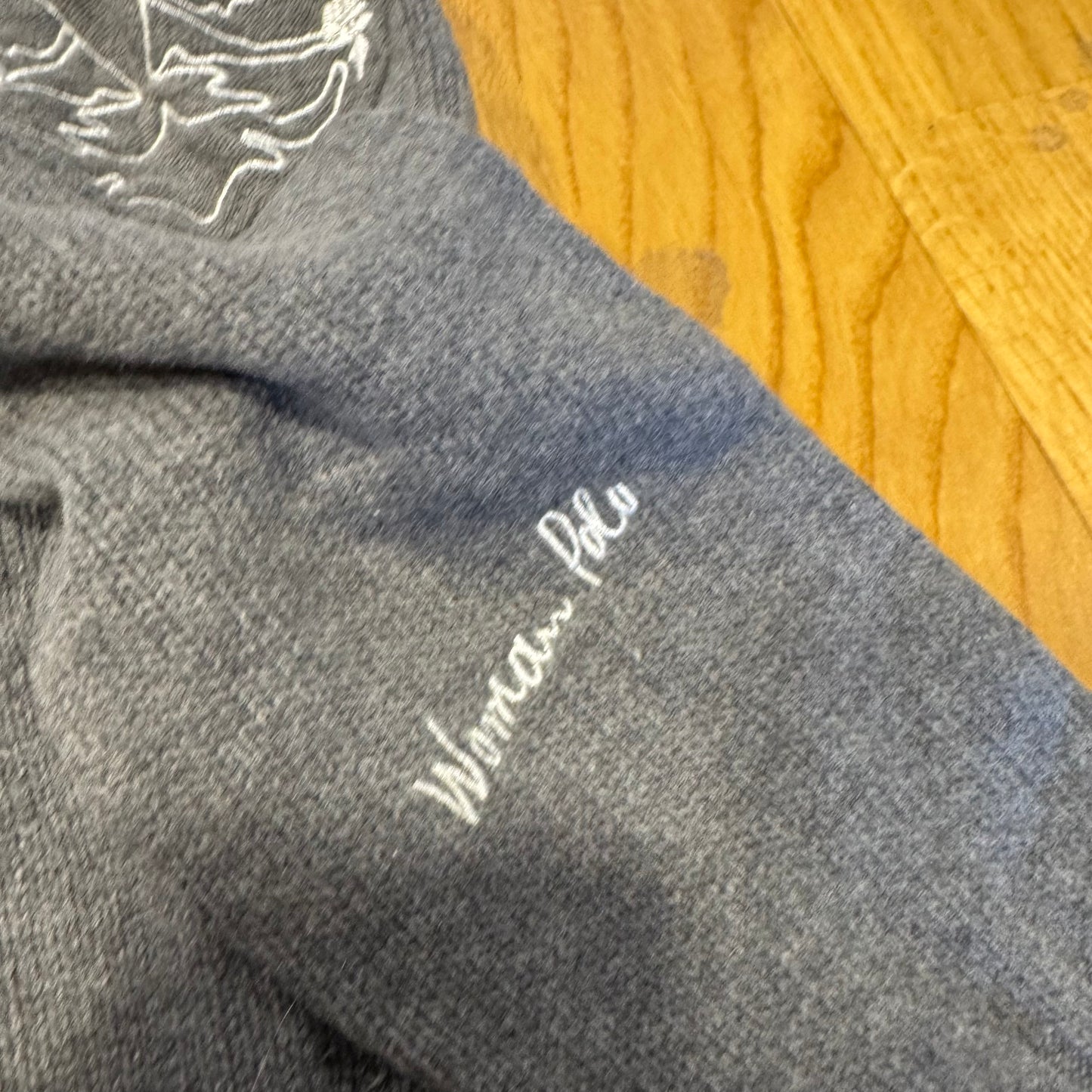 La Martina Replica women’s polo grey wool zip-up