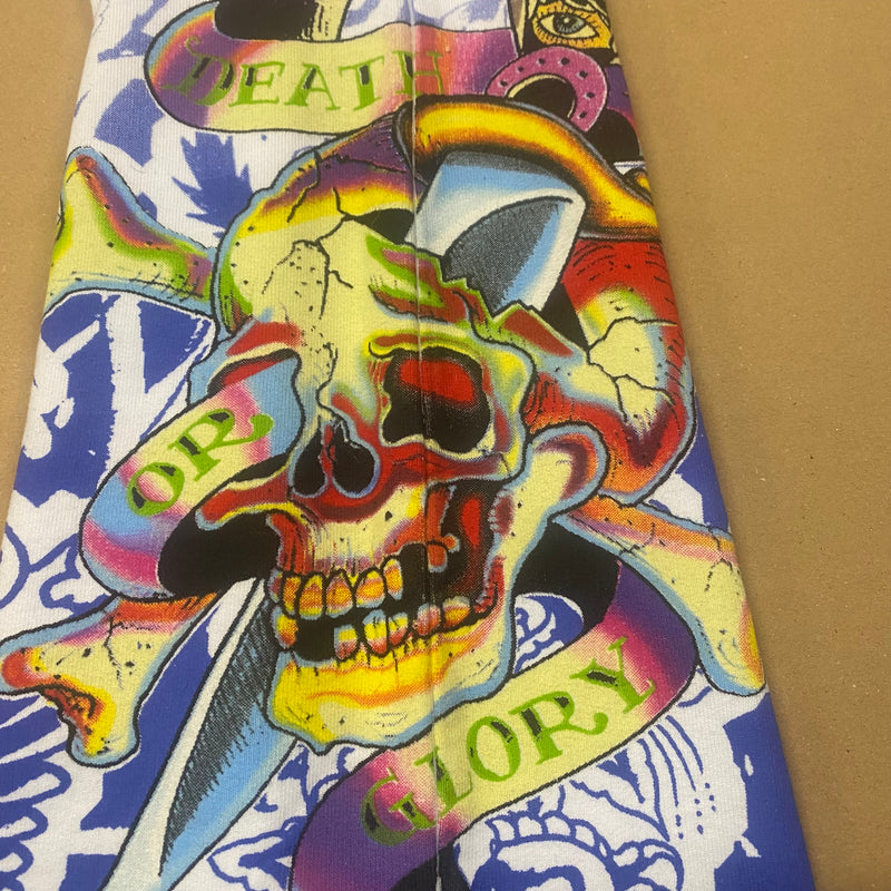Detailansicht: Sourced limited accessories and clothes Ed Hardy printed pants – Logo, Nähte oder Material