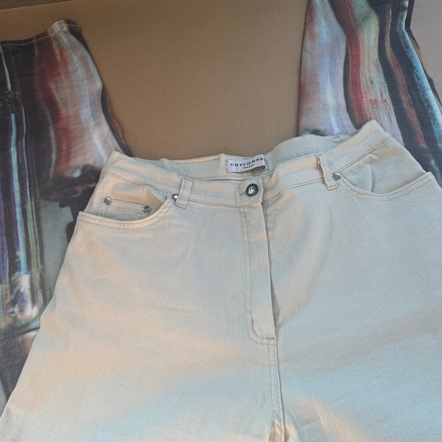 Cottonade Paris "Pencils" printed jeans
