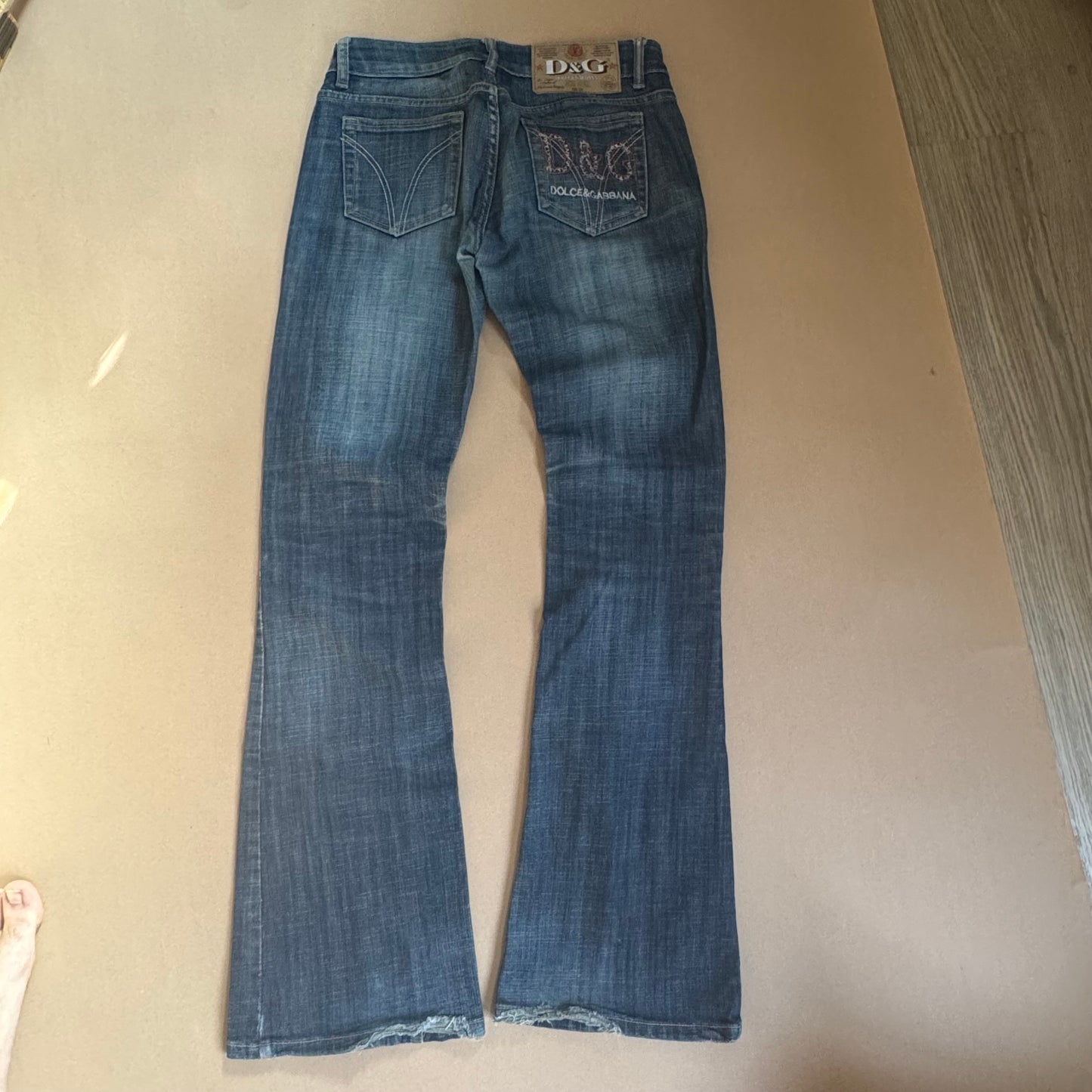 Dolce & Gabbana retro wide-leg low waist jeans
