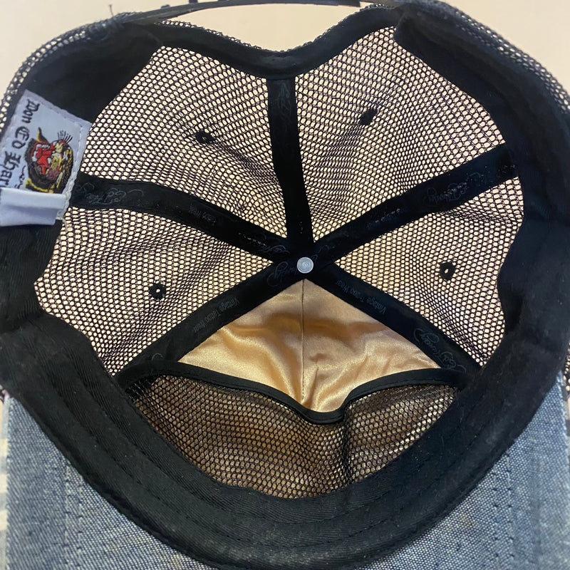 Detailansicht: Sourced limited accessories and clothes Ed Hardy cap – Logo, Nähte oder Material