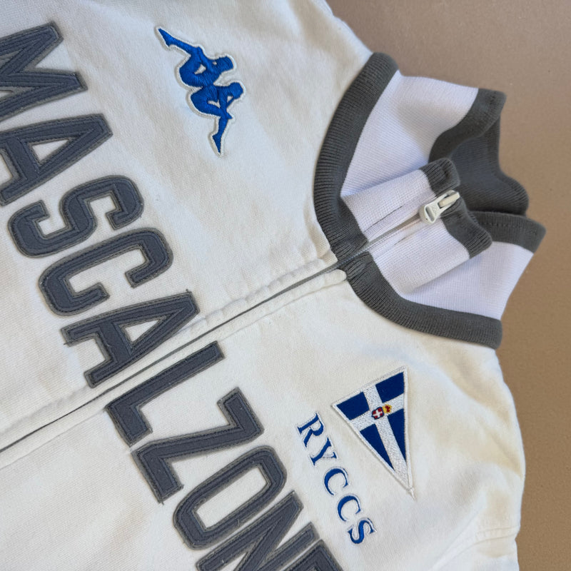 Detailansicht: Sourced limited accessories and clothes Mascalzone Italia Kappa vintage zip-up – Logo, Nähte oder Material
