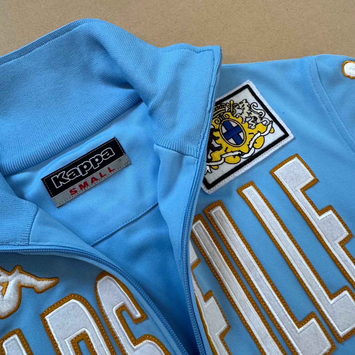 Kappa Marseille streetwear skyblue track jacket