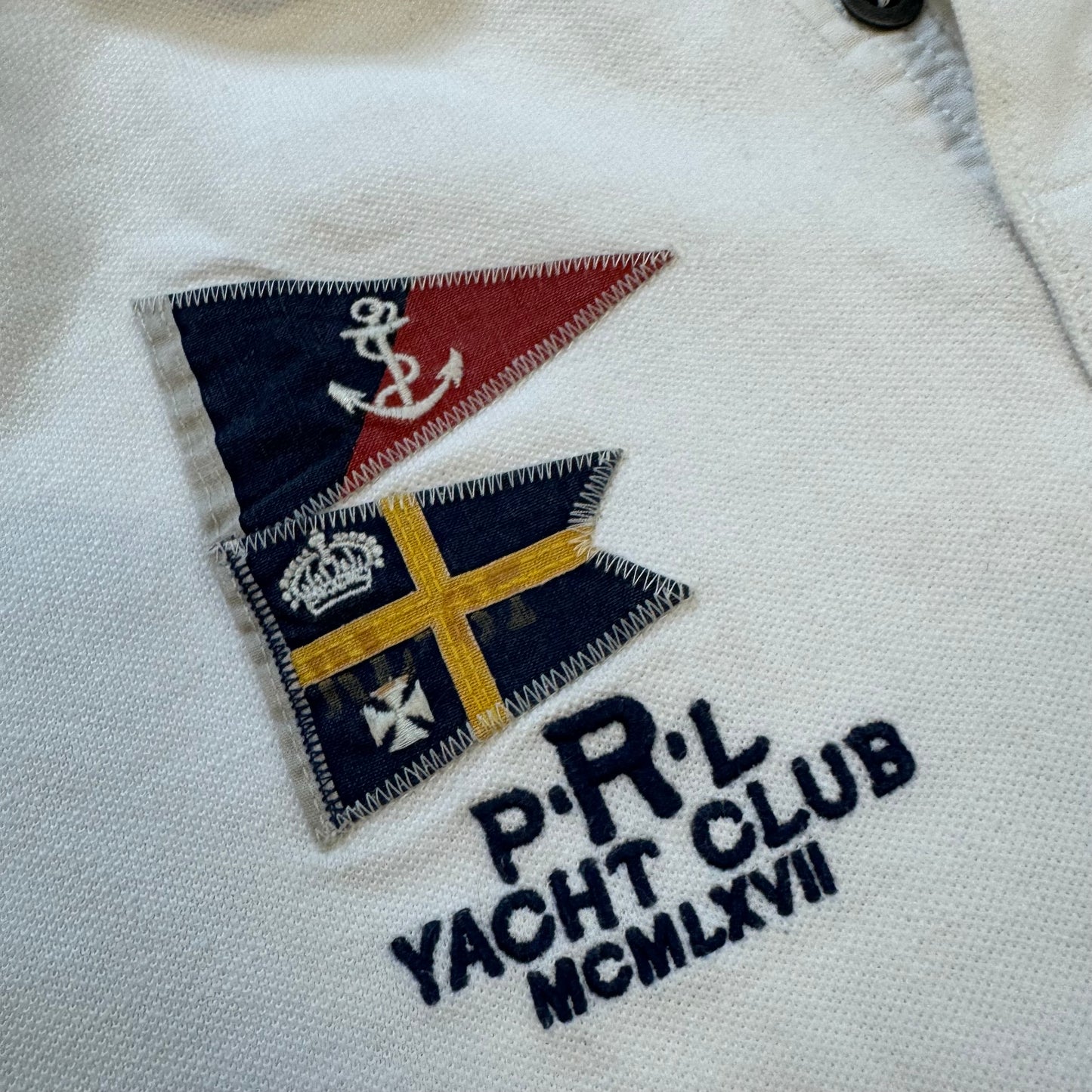 Polo Ralph Lauren Yacht Club white printed poloshirt